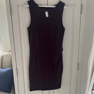 Athleta Reversible Sleeveless Black/wine Sheath Dress